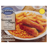Kershaws - Classic Sausage & Chips with Onion Gravy & Baked Beans - 400g